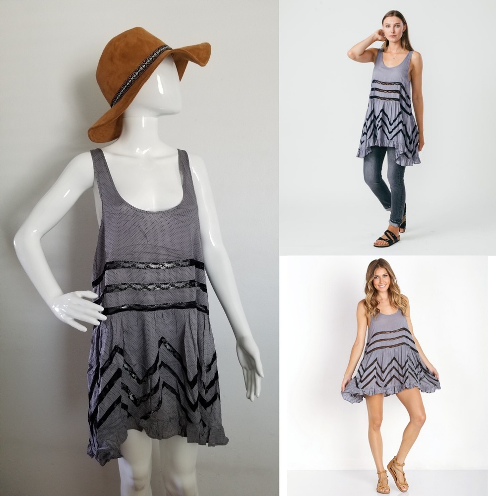 NWT M Free People Tunic Mini Top Dress